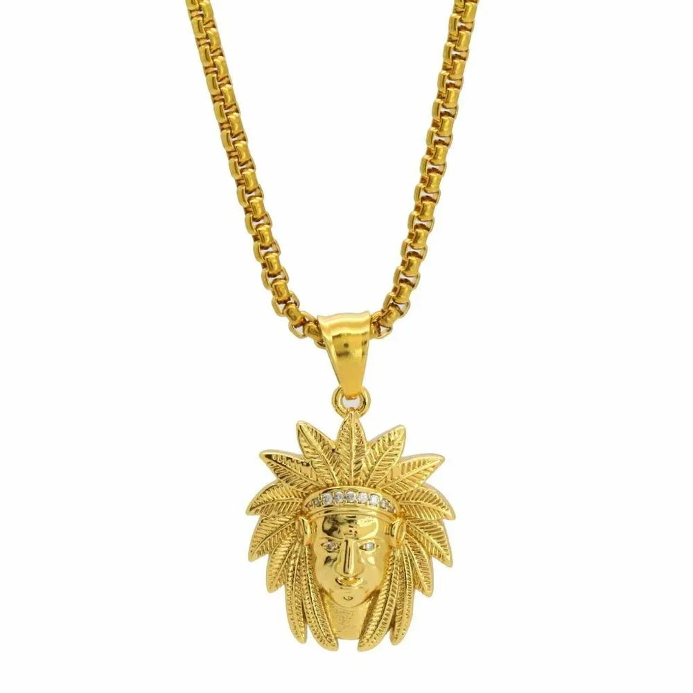 14k Gold Indian Chief 24